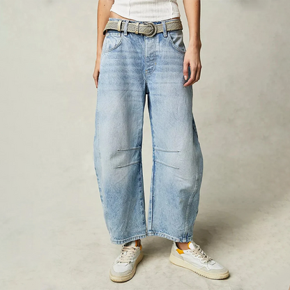 Women’s Wide-Leg Jeans – Relaxed Fit – Full Length – Cotton Denim