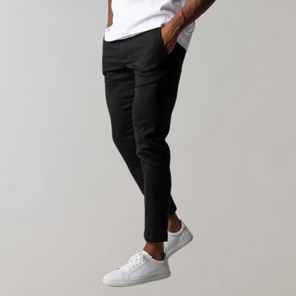 Men’s Chino Pants – Slim Fit – Tapered Leg – Cotton – Ankle Length Casual Wear