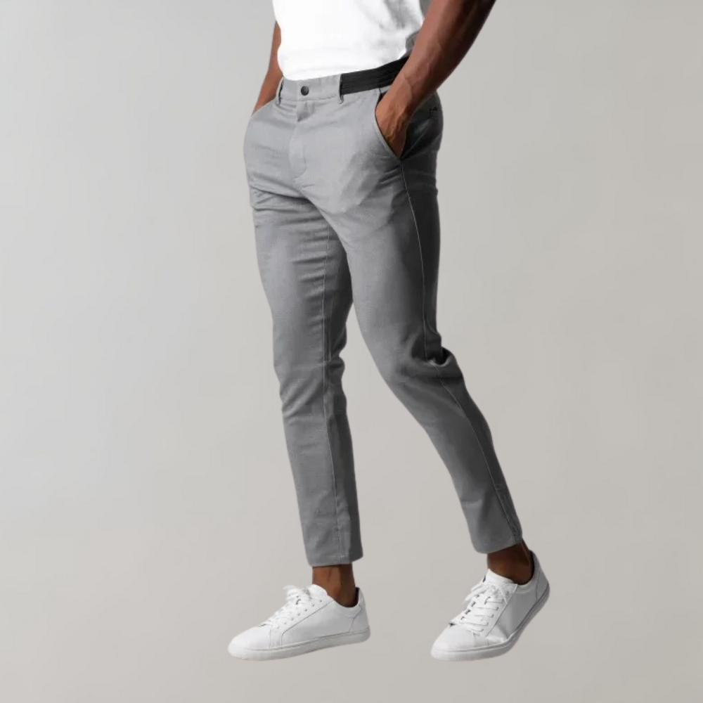 Men’s Chino Pants – Slim Fit – Tapered Leg – Cotton – Ankle Length Casual Wear