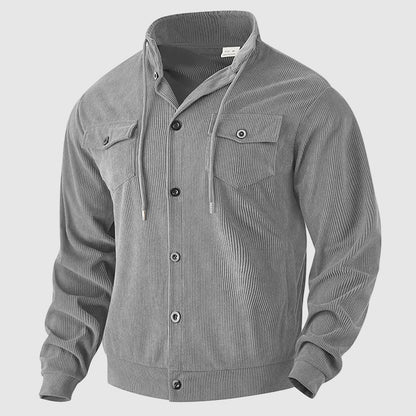 Oscar Relaxed Fit Shirt Jacket | Button Front Chest Pockets Shirt Jacket