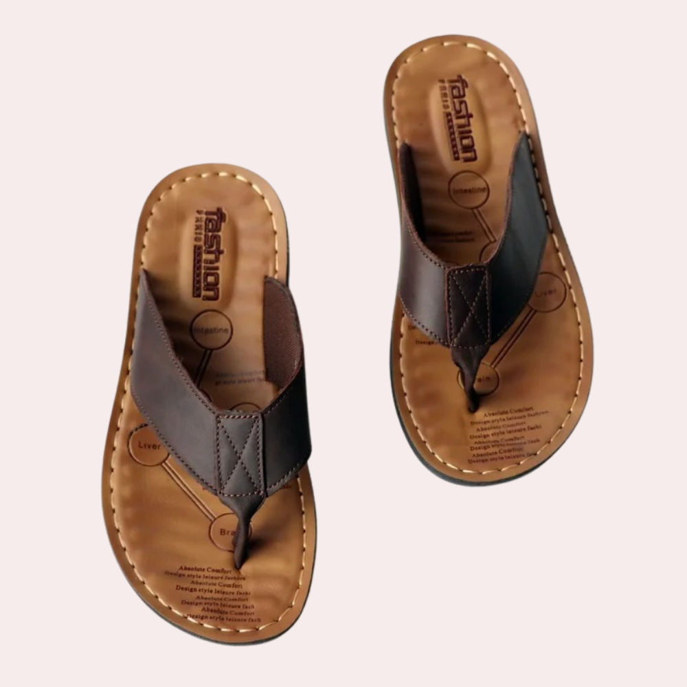 Men’s Slippers – Open Toe – Slip-On – Cushioned Footbed – Casual Comfort