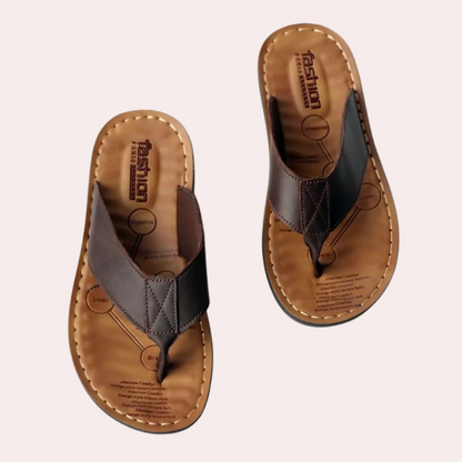 Men’s Slippers – Open Toe – Slip-On – Cushioned Footbed – Casual Comfort