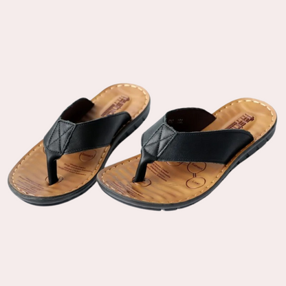 Men’s Slippers – Open Toe – Slip-On – Cushioned Footbed – Casual Comfort