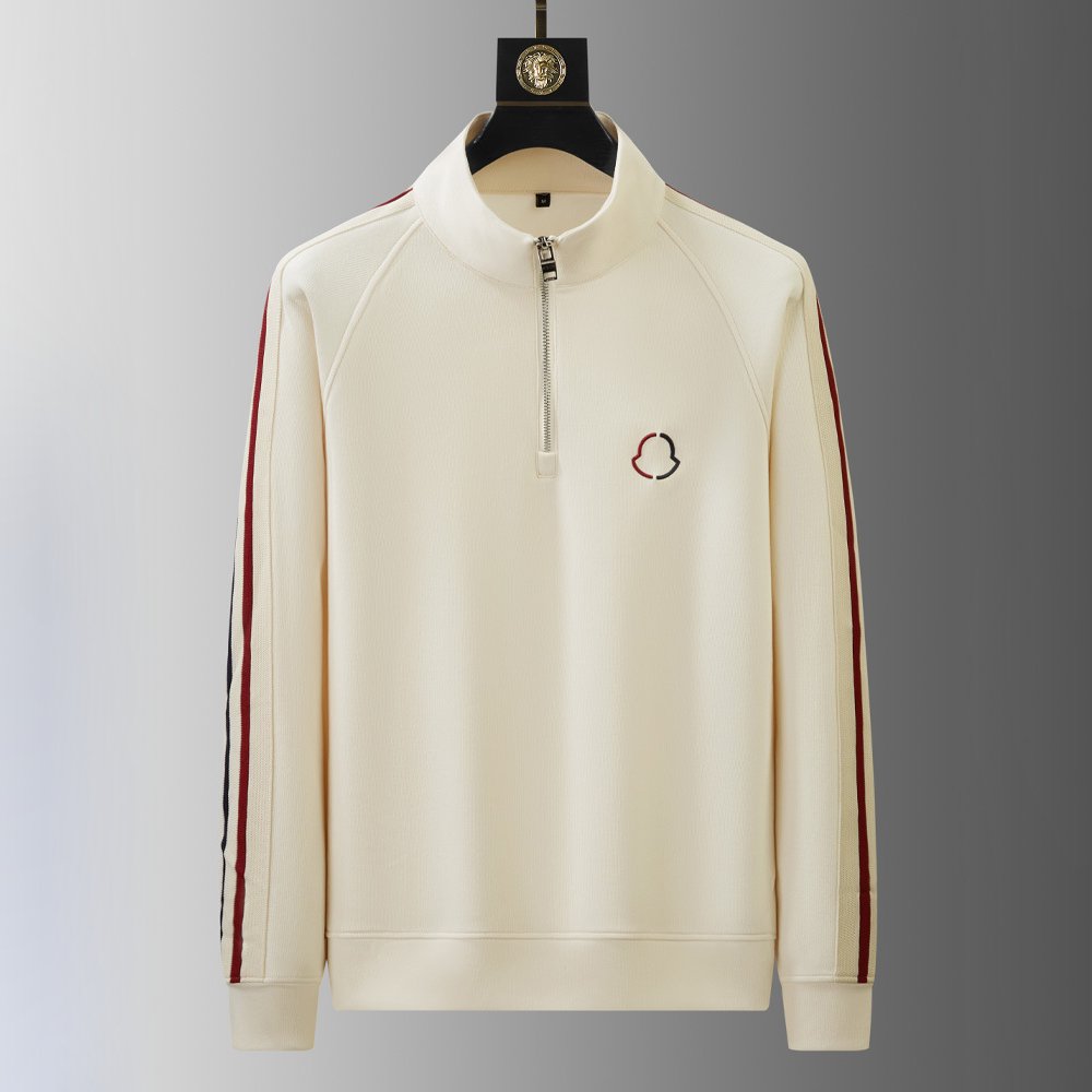 Arthur Relaxed Fit Half-Zip Jacket | Striped Hip-Length Jogger Pants