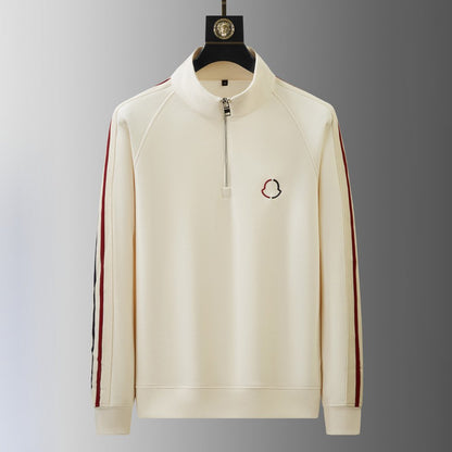 Arthur Relaxed Fit Half-Zip Jacket | Striped Hip-Length Jogger Pants