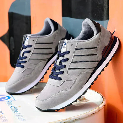 Men’s Low-Top Trainers – Streamlined Fit – Soft Touch – Cushioned Collar – Lace-Up