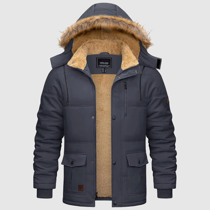Theodore Hooded Parka | Fur Trim Lined Parka