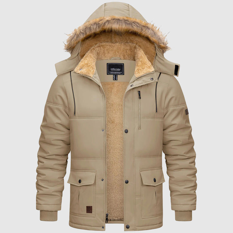 Theodore Hooded Parka | Fur Trim Lined Parka