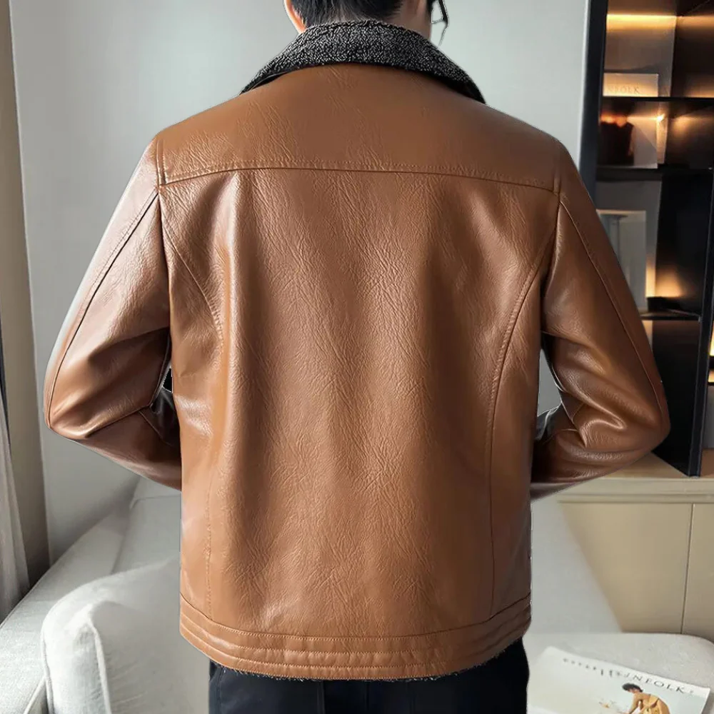 Arthur Relaxed Fit Bomber Jacket | Plush Collar Full Zip Bomber Jacket