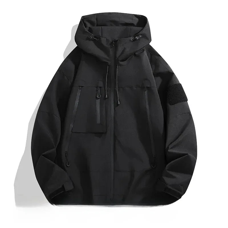 Theodore Urban Tech Utility Windbreaker | Hooded Streetwear Jacket