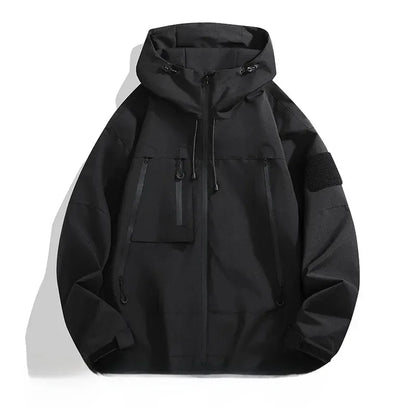 Theodore Urban Tech Utility Windbreaker | Hooded Streetwear Jacket