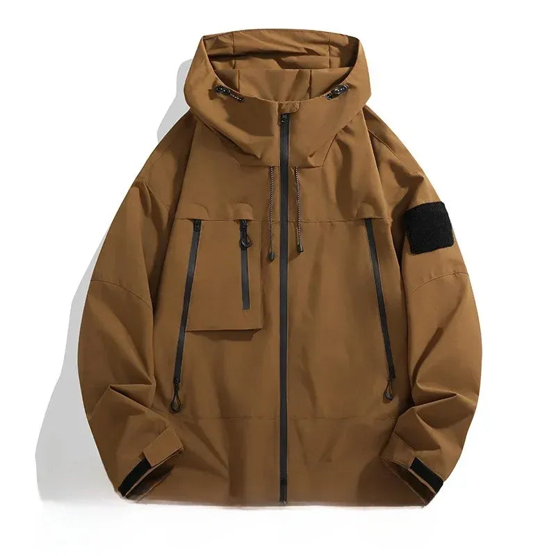 Theodore Urban Tech Utility Windbreaker | Hooded Streetwear Jacket