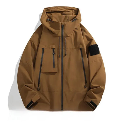 Theodore Urban Tech Utility Windbreaker | Hooded Streetwear Jacket