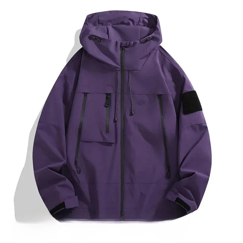 Theodore Urban Tech Utility Windbreaker | Hooded Streetwear Jacket