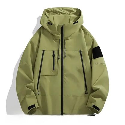 Theodore Urban Tech Utility Windbreaker | Hooded Streetwear Jacket