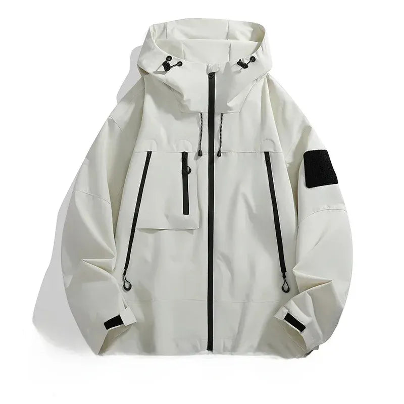 Theodore Urban Tech Utility Windbreaker | Hooded Streetwear Jacket