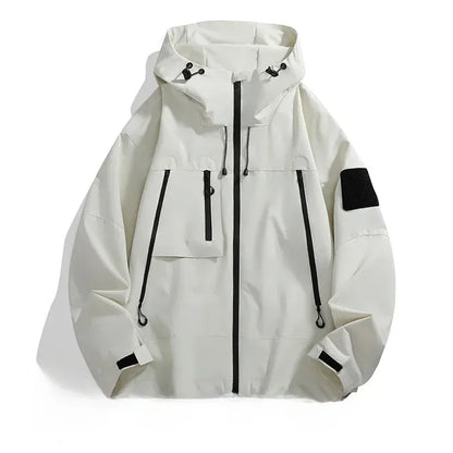 Theodore Urban Tech Utility Windbreaker | Hooded Streetwear Jacket
