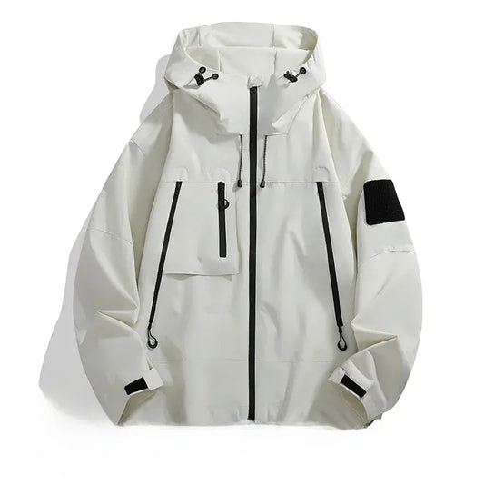 Theodore Urban Tech Utility Windbreaker | Hooded Streetwear Jacket