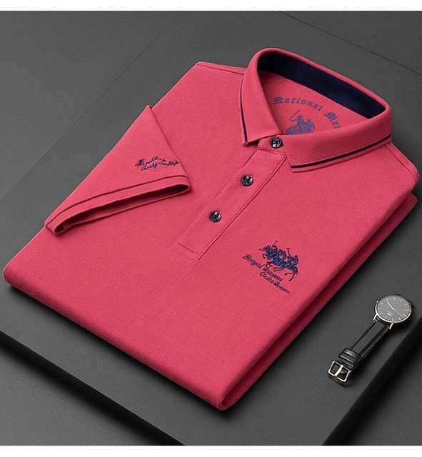 Men’s Polo Shirt – Soft Knit – Regular Fit – Embroidered Logo – Smart Casual