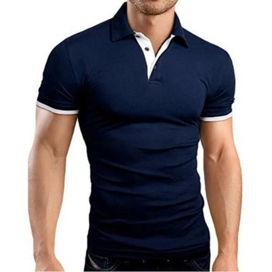 Men’s Polo Shirt – Slim Fit – Short Sleeve – Natural Fibers – Classic Collar
