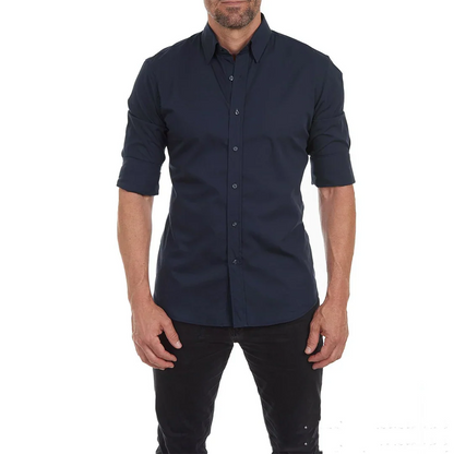 Men’s Formal Shirt – Slim Fit – Breathable Blend – Classic Collar – Long Sleeve