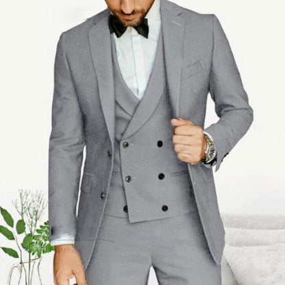 Men’s 3-Piece Suit – Slim Fit – Luxury Fabric – Single-Breasted – Formal Wear
