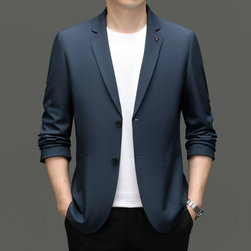Men’s Blazer – Slim Fit – Lightweight – Breathable – Notch Lapel – 2-Button Closure
