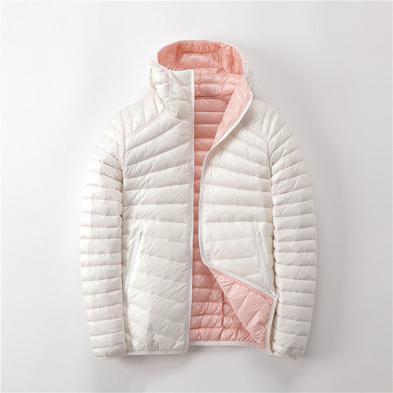 Veronica Down Quilted Jacket | Hooded Quilted Hip-Length Jacket