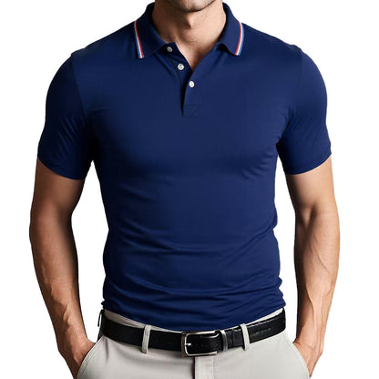 Men’s Polo Shirt – Slim Fit – Breathable Blend – Short Sleeve – Smart Casual Style