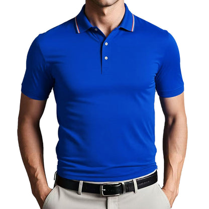 Men’s Polo Shirt – Slim Fit – Breathable Blend – Short Sleeve – Smart Casual Style