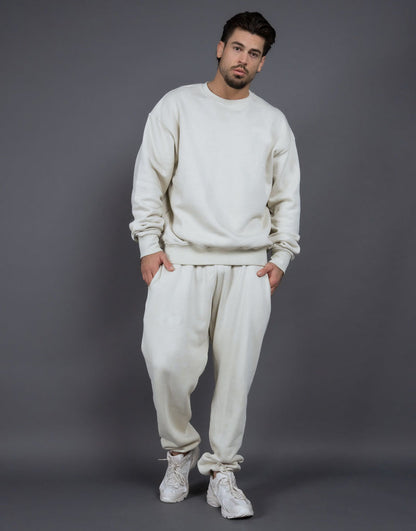 Men’s Tracksuit Set – Cotton – Relaxed Fit – Ribbed Cuffs – Casual Wear