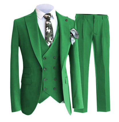 Men’s Waistcoat – Slim Fit – Double-Breasted – Peaked Lapel – Luxury Fabric – Formal Wear