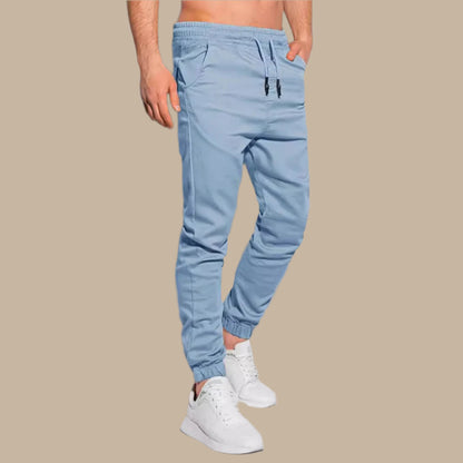 Men’s Jogger Pants – Slim Fit – Soft Knit – Drawstring Waist – Elastic Cuffs Casual
