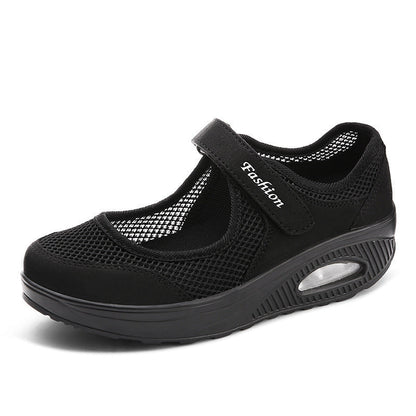 Women’s Velcro Walking Shoes – Breathable Mesh – Air Cushion Sole – Orthopedic Fit