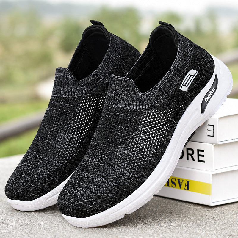 Men’s Casual Shoes – Breathable Mesh – Slip-On – Lightweight Low-Cut Athleisure