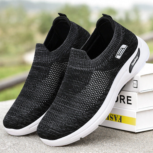 Men’s Casual Shoes – Breathable Mesh – Slip-On – Lightweight Low-Cut Athleisure