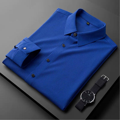 Men’s Formal Shirt – Slim Fit – Breathable Blend – Classic Collar – Business Wear