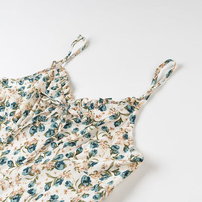 Women’s Mini Dress – Slim Fit Mermaid Silhouette – Square Neck – Floral Print