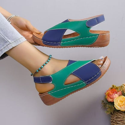 Women’s Sandals – Open Toe Cross Strap – Cushioned Insole – Lightweight Casual Fit