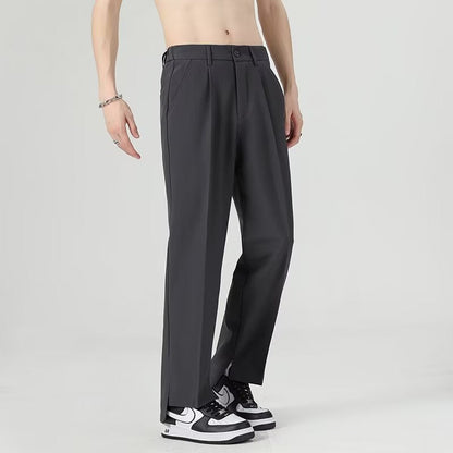 Men’s Harem Pants – Tapered Fit – Drapey Fabric – Pleated Front – Ankle Length
