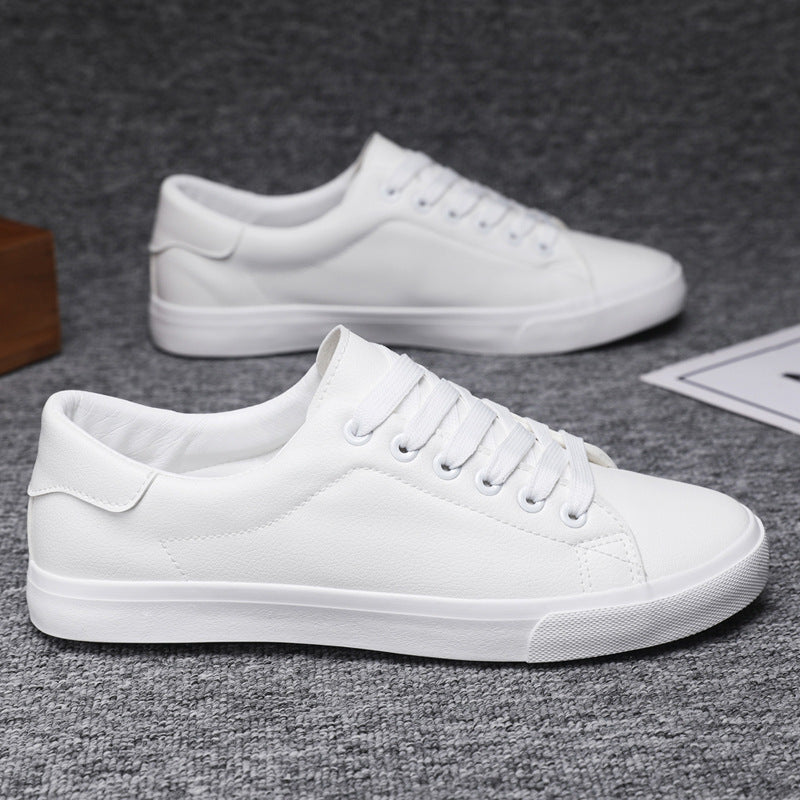 Men’s Low-Top Sneakers – Synthetic Leather – Lace-Up – Rubber Sole – Casual Fit