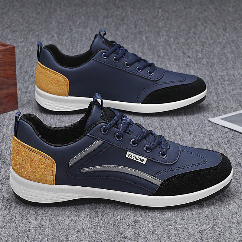Men’s Sneakers – Athletic Fit – Smooth and Suede-Like Panels – Sport Wear