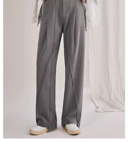 Women’s Tailored Pants – High Waist – Straight Leg – Soft Drape – Office Ready Fit