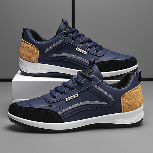 Men’s Sneakers – Athletic Fit – Smooth and Suede-Like Panels – Sport Wear