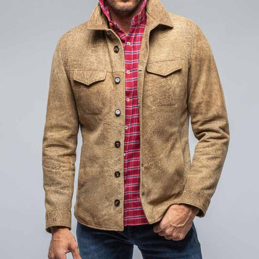 Men’s Jacket – Tailored Fit – Luxury Fabric – Button Closure – Chest Flap Pockets
