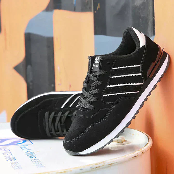 Men’s Low-Top Trainers – Streamlined Fit – Soft Touch – Cushioned Collar – Lace-Up