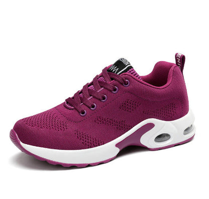 Women’s Running Shoes – Breathable Knit – Cushioned Sole – Lace-Up Athletic Fit
