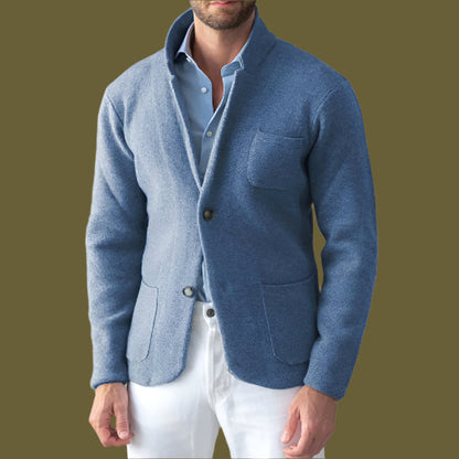 Men’s Jacket – Tailored Fit – Lapel Collar – Single-Breasted – Smart Casual Style