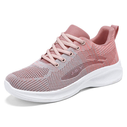 Women’s Running Shoes – Breathable Fly-Knit – Lightweight Cushioned – Lace-Up Fitness