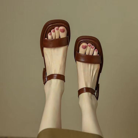 Women’s Sandals – Open Toe – Thick Sole – Adjustable Strap – Casual Comfort Fit